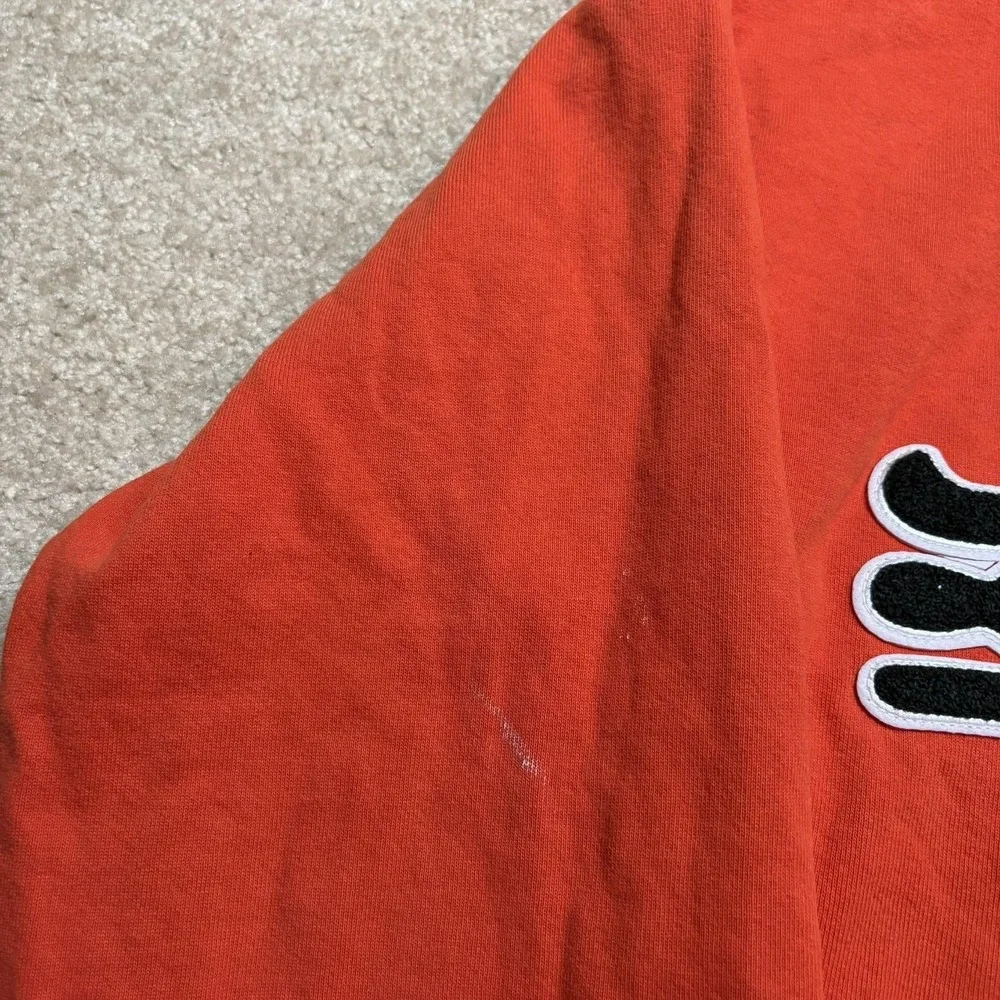 Lyrical Lemonade Hoodie Sweatshirt Mens‎ Medium Orange Script Fleece Pullover